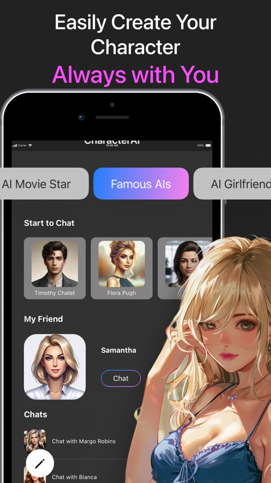 #2. Character AI Chatbots (iOS) 由: AICLICK MOBILE