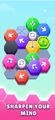 Hexa Tap Away Puzzle iPhone screenshot