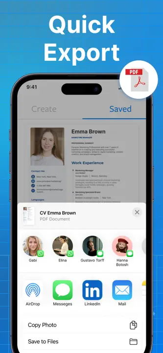 Resume Builder & CV Maker AI: Screenshot 7 von 10