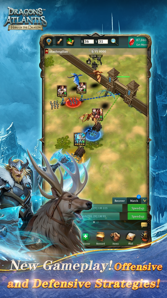 #3. Dragons of Atlantis (iOS) Podle: Deca Games EOOD