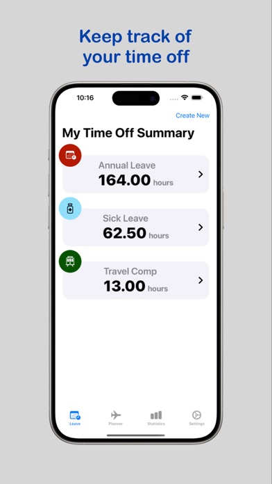My Time Off Tracker 2 Screenshot