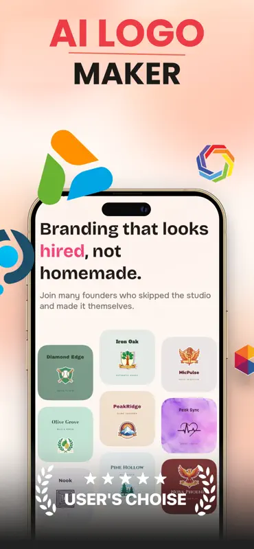 Looka AI Logo Generator APP screenshot 1 of 4