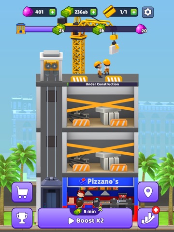 Idle Rent Tower iPad screenshot
