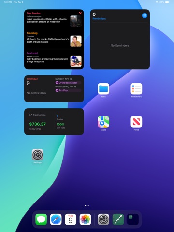 TradingEdge Mobile iPad screenshot