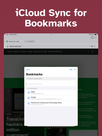 Glide: Browser, Web Navigator iPad screenshot
