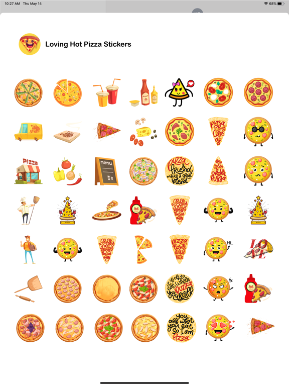 Screenshot #5 pour Loving Hot Pizza Stickers