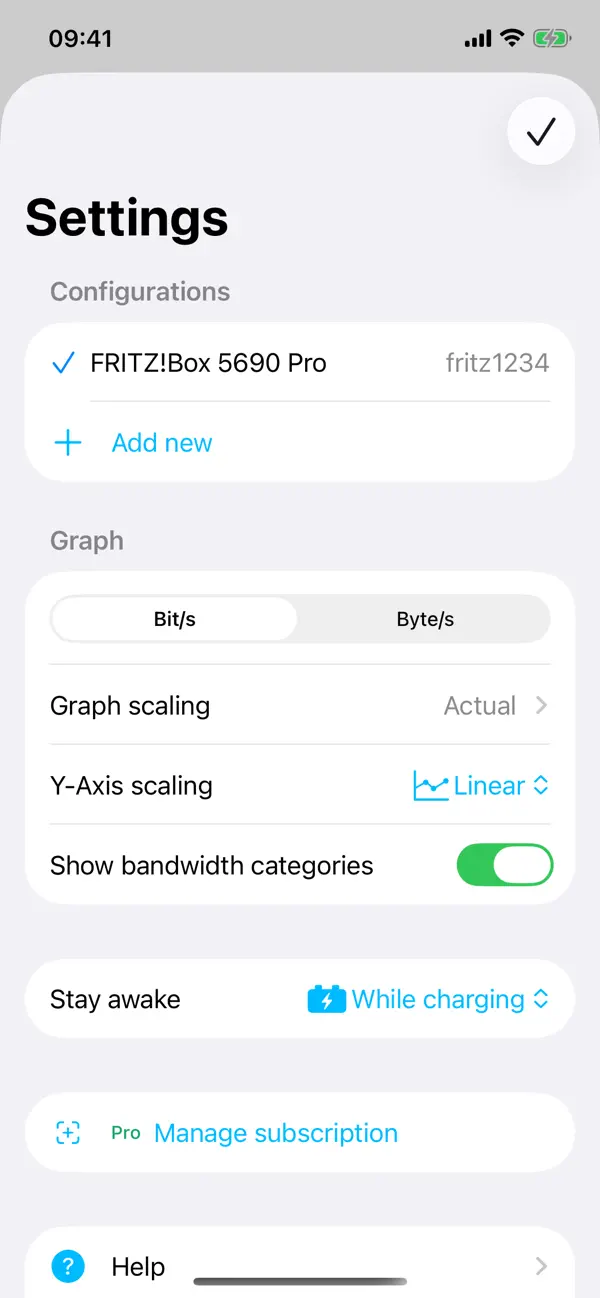 Screenshot #2 pour Bandwidth Monitor