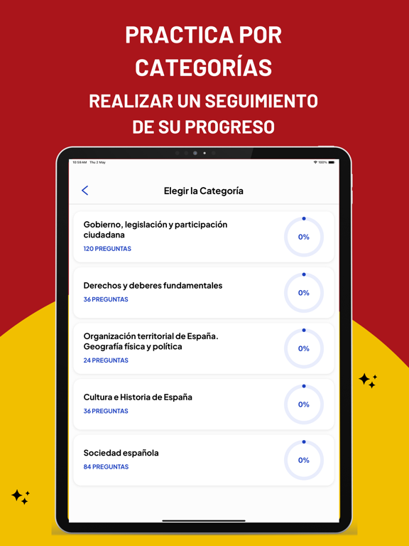 CCSE Spanish Nationality Test iPad screenshot 5 - Education app