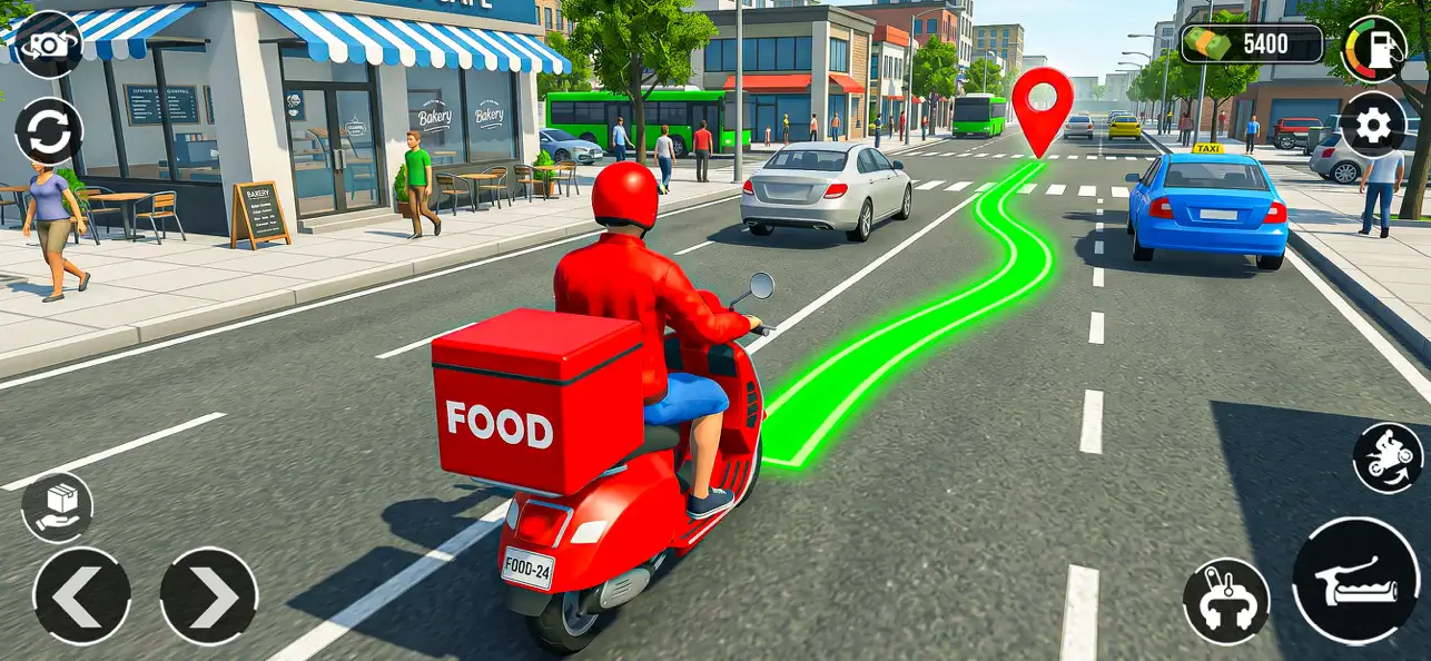 Screenshot #1 pour Urban Food Delivery 3D Game