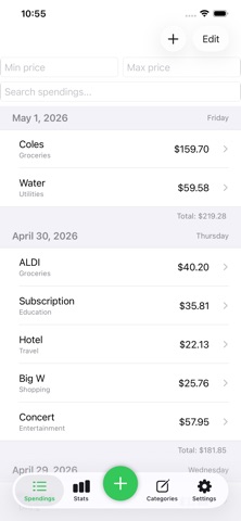 Simple Spendings Screenshot 1 of 4