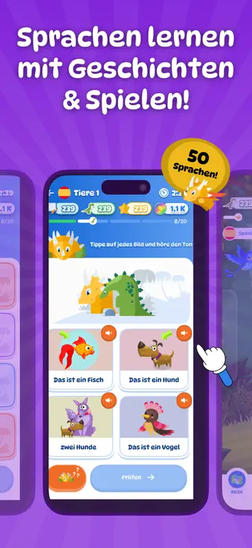 Dinolingo: Sprachen für Kinder screenshot 1 of 10