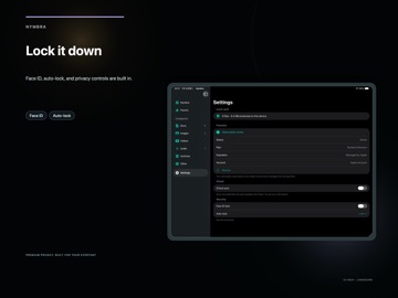 Nymbra iPad screenshot