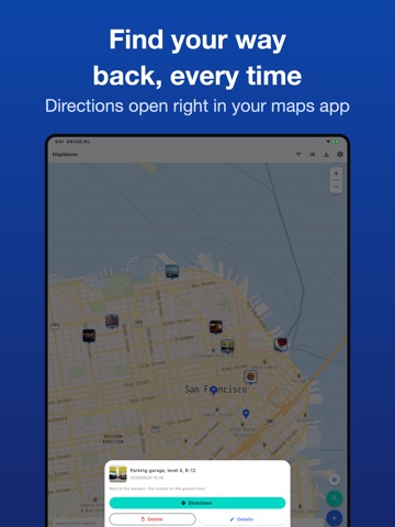 MapMemo - GPS Note iPad screenshot