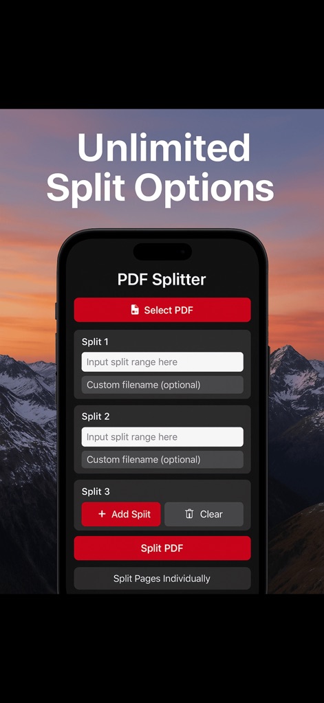 PDF Splitter 2025 - pdf-splitter-app-split-options