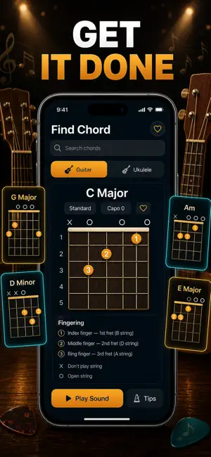 Guitar Chord Finder & Ukulele screenshot 1