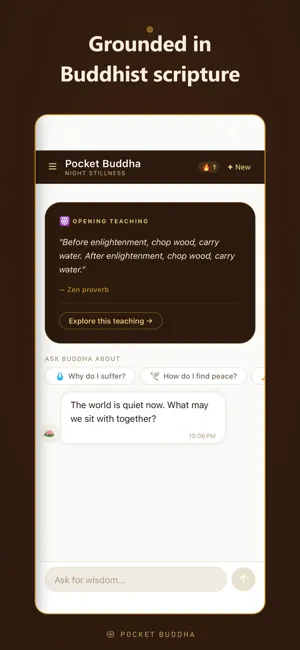 Pocket Buddha - AI Mindfulness screenshot 2