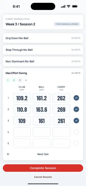 Bomber: Golf Speed Training screenshot 4