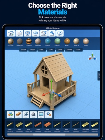 3D Print Designer CAD iPad screenshot