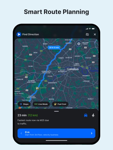 GPS Navigation - Get Direction iPad screenshot 4