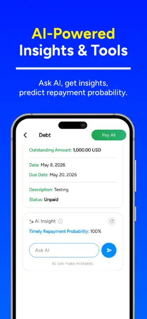 BizDebt - Track & Manage Debts screenshot 3