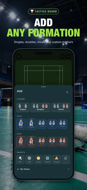 Badminton Board - Tactics screenshot 2