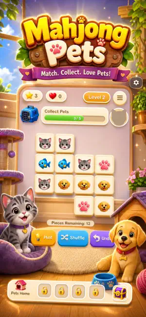 Mahjong Pets screenshot 1