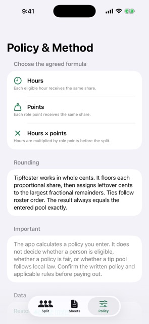TipRoster screenshot 5