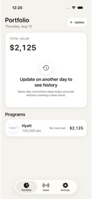 Perch: Points Portfolio screenshot