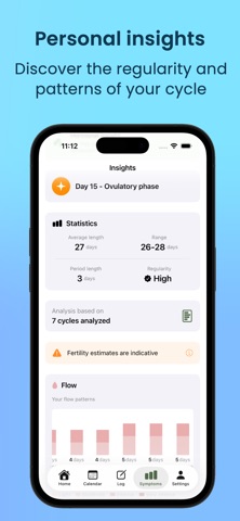 Period Tracker Symptom & Mood iPhone screenshot