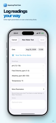AquaLog Pool Care Screenshot 4 of 6