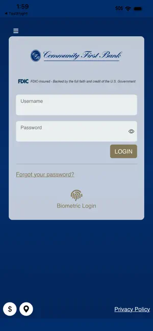 Community First Bank Mobile screenshot 1