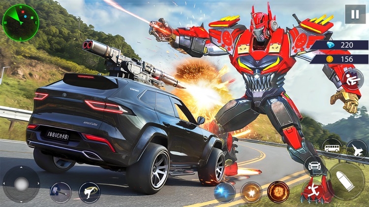 Multi Robot War Car Transform screenshot-3