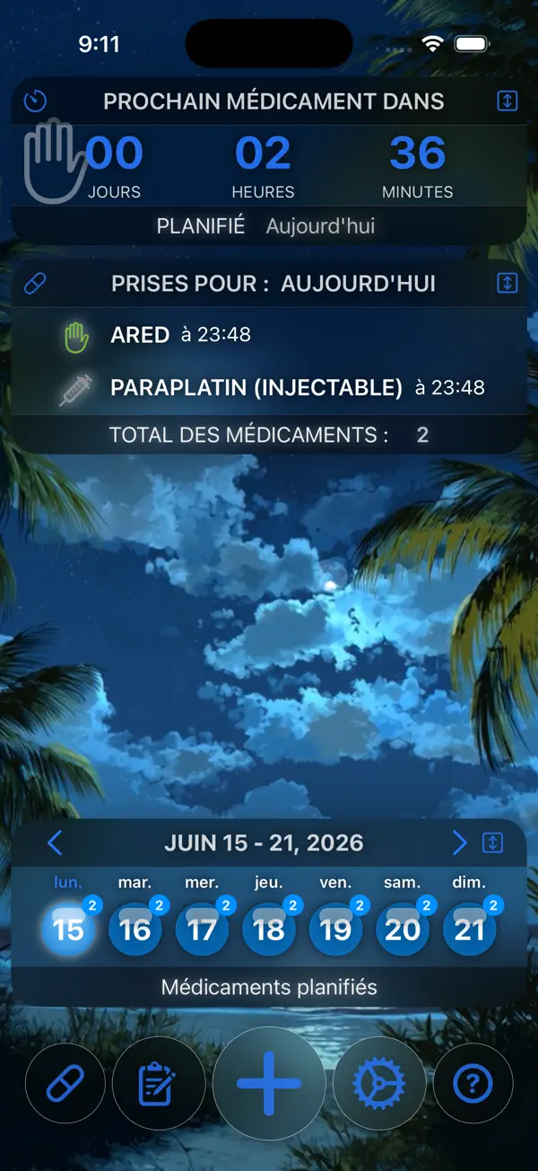 Screenshot #1 pour Suivi Médicament & Injection