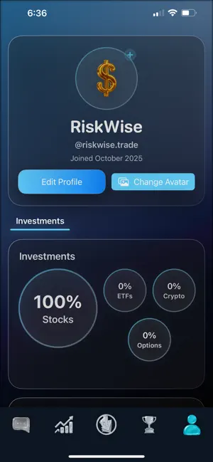 RiskWise screenshot 2