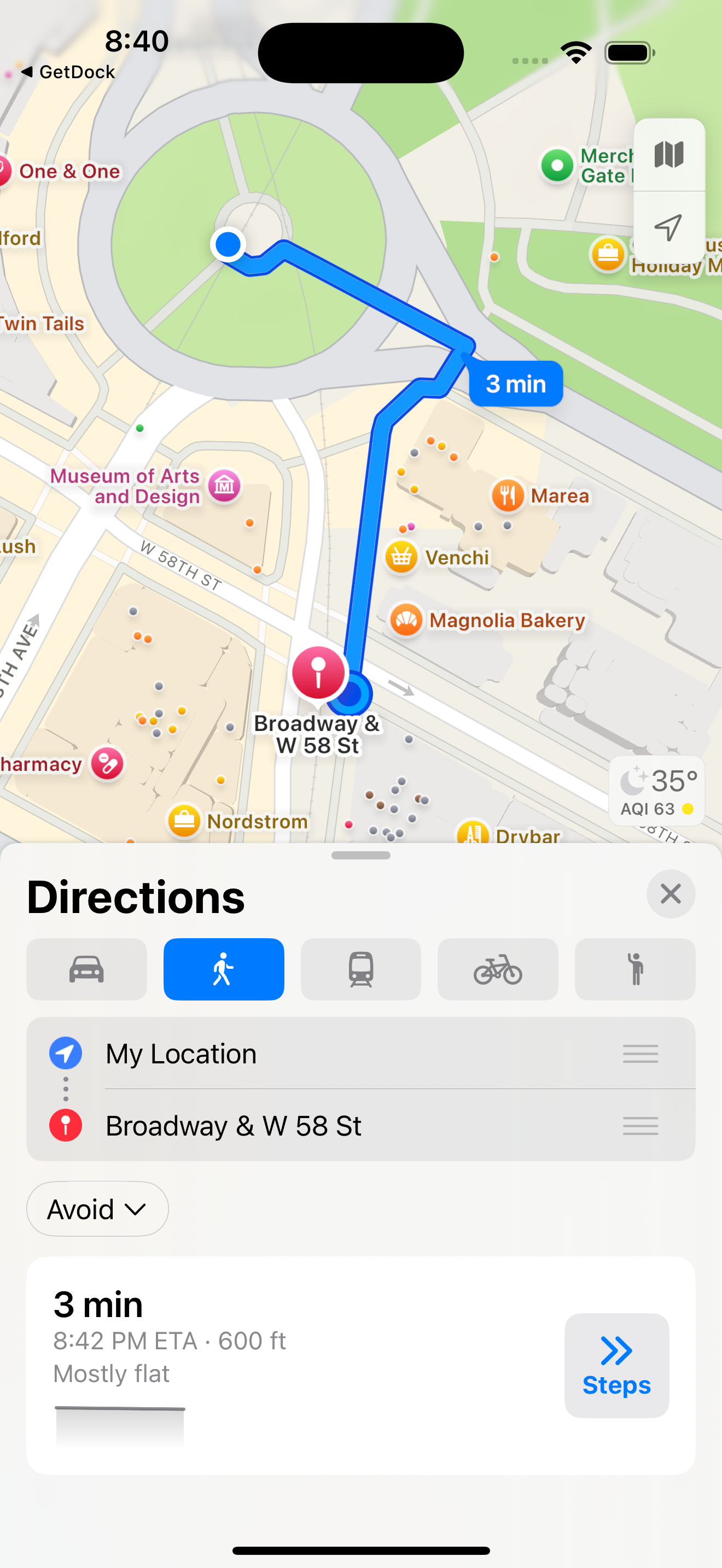 GetDock - Nearest CitiBike