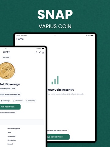 Coin Identifier - Coinby iPad screenshot
