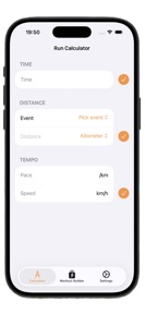 Run Pace Calculator screenshot