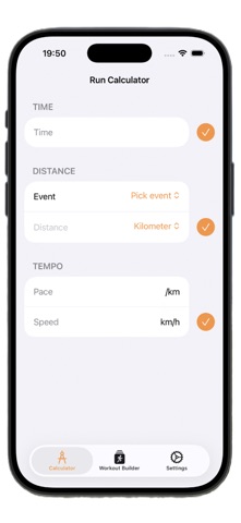 Run Pace Calculator screenshot