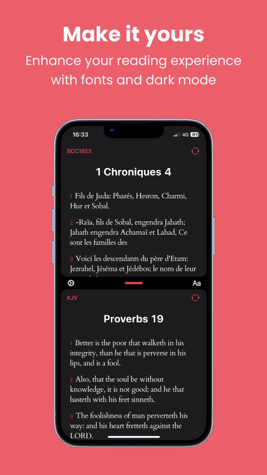 #1. BibleDuo: KJV & Parallel Bible (iOS) 由: Galanga Studios