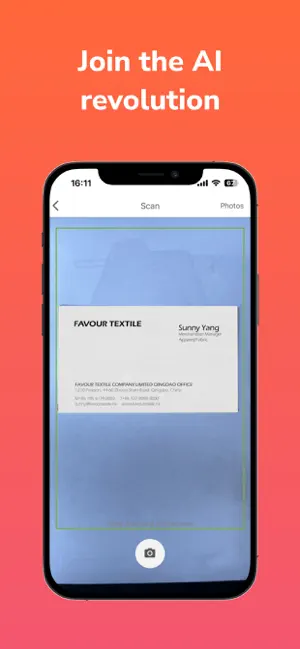 BizCard Scan+ screenshot 1