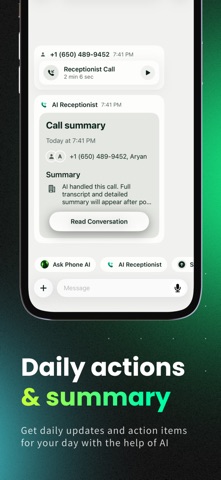 Phone AI: Your AI Receptionist iPhone screenshot