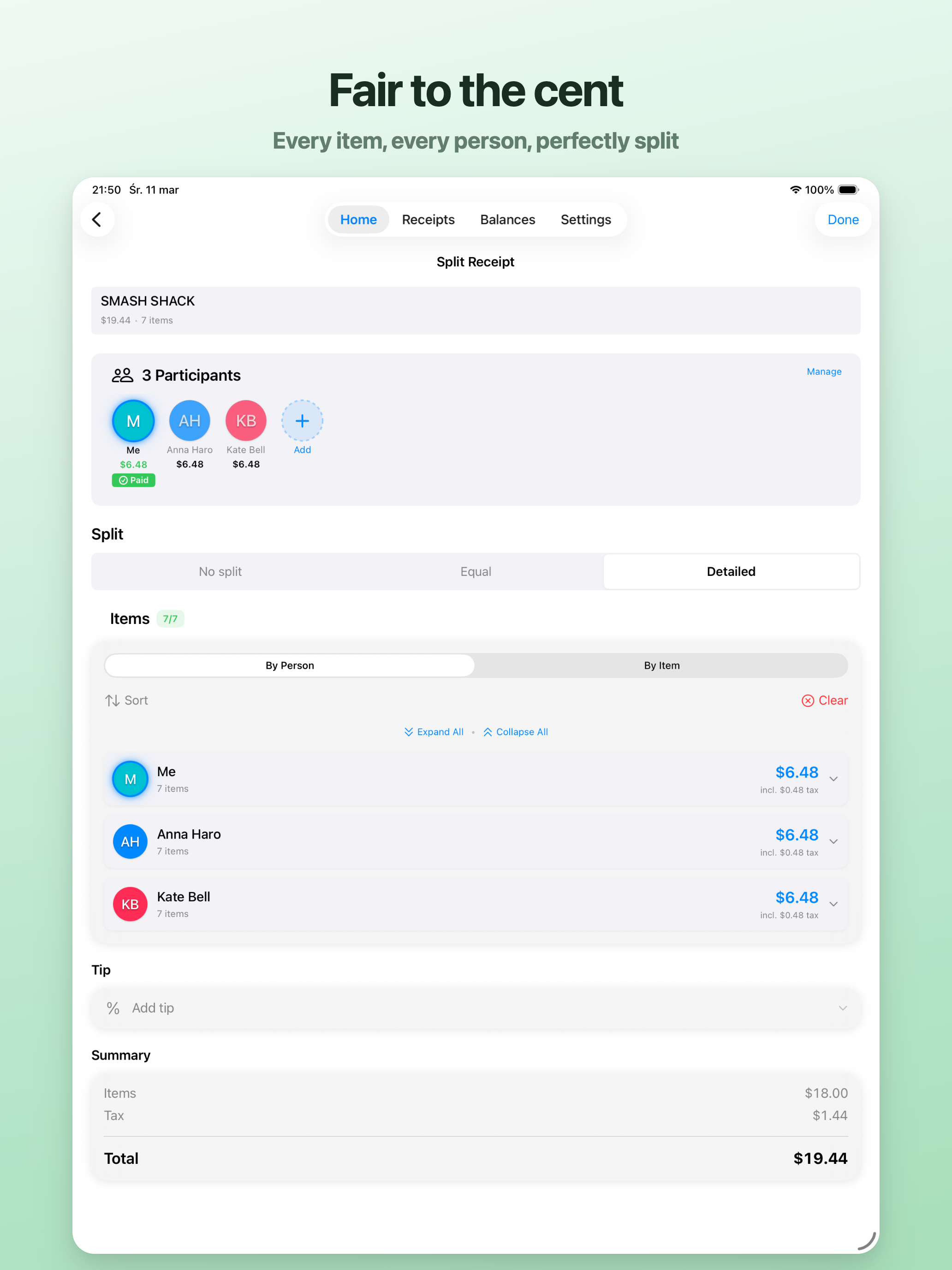 ReceiptSplit: Split & Scan