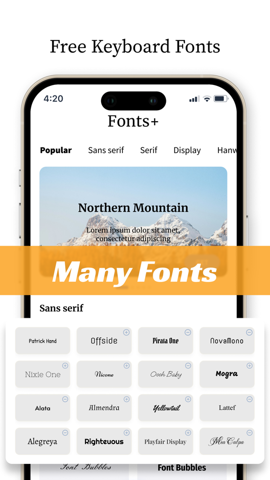 #2. Fonts Keyboard Emojis: Fonts+ (iOS) Podle: VIET NAM TAPBI TECHNOLOGY COMPANY LIMITED