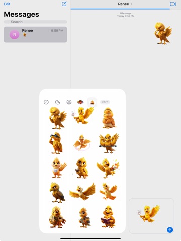 Golden Eagle Stickers iPad screenshot