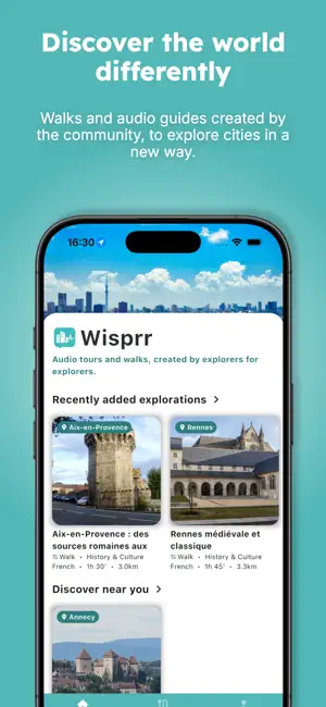 Wisprr – Audio Tours screenshot 1