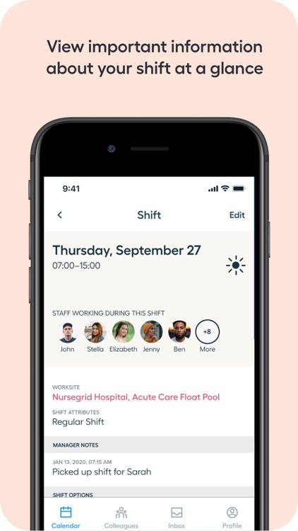 NurseGrid Nurse Shift Calendar