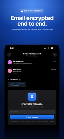 Pliego Mail iPhone screenshot