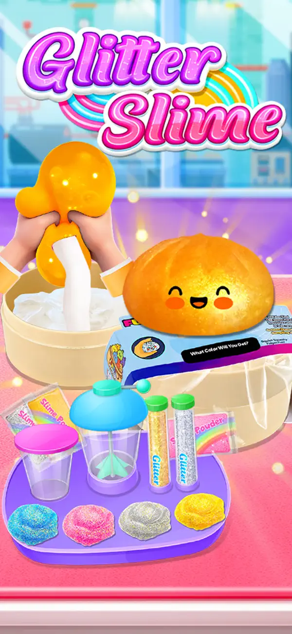 Screenshot #1 pour Glitter Dumpling Squishy Slime