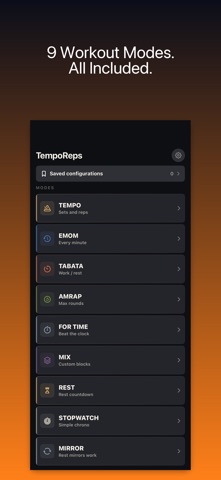 TempoReps: Gym Timer Screenshot 1 of 10