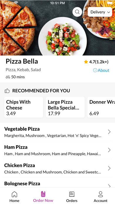 Pizza Bella High Street Screenshot